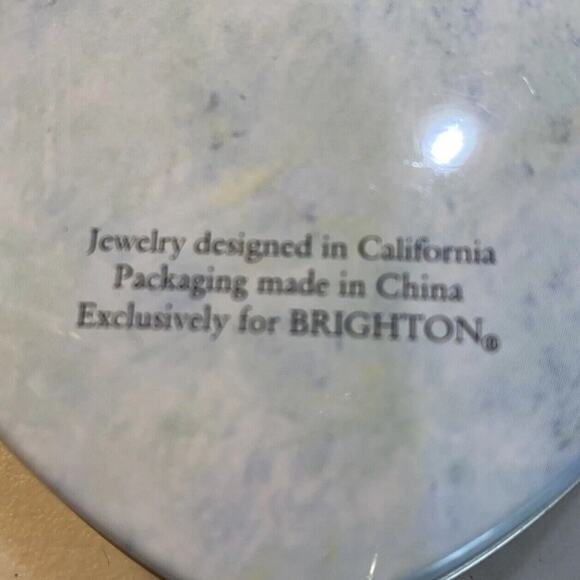 Brighton Heart Shaped Tin Jewelry Keepsake Gift Box Collectible Metal Container - Picture 5 of 8